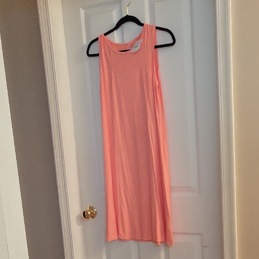 Fresh Produce Ocean Tide Chloe Coral Sleeveless Dress Small